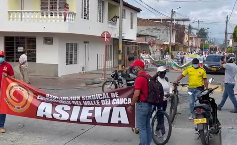 Inició la marcha de protesta en Tuluá