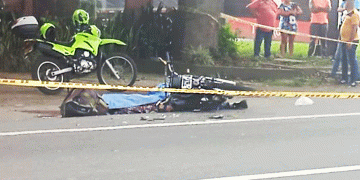 Aparatoso accidente de tránsito deja un motociclista muerto en la vía Buga – Tuluá