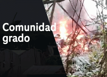 Comunidad capta impresionantes imágenes de la caída de helicóptero en Chocó
