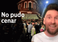 Descontrol total: Messi genera avalancha de hinchas en un restaurante