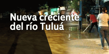 Nueva creciente del río Tuluá en la noche de este martes