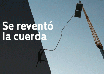 Cerda de bungee jumping se reventó en pleno salto y hombre cayó al vacío