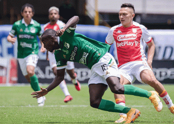 Nuevamente el Deportivo Cali no pudo y perdió goleado en Bogotá frente a Santa Fe