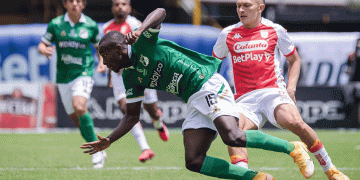 Nuevamente el Deportivo Cali no pudo y perdió goleado en Bogotá frente a Santa Fe