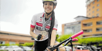 Cambió los patines por la bicicleta