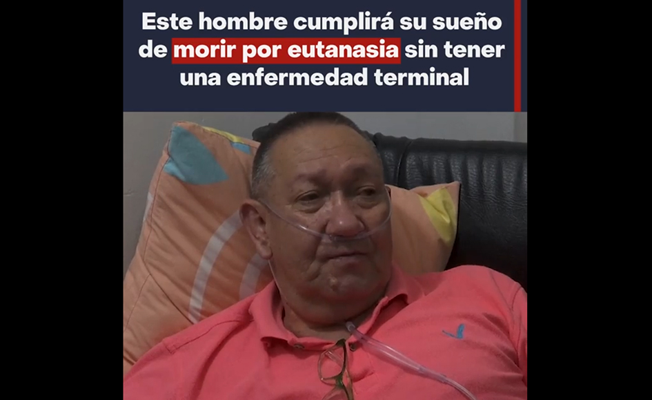 Víctor Escobar se despidió de sus familiares antes de someterse a la eutanasia