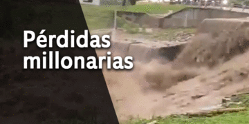 Histórico desbordamiento de la quebrada La Artieta en San Pedro Valle