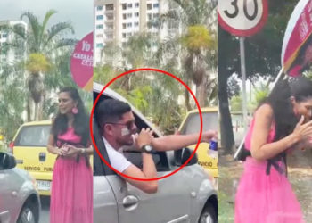 Hombre lanzó agua a candidata a la alcaldía de Cali