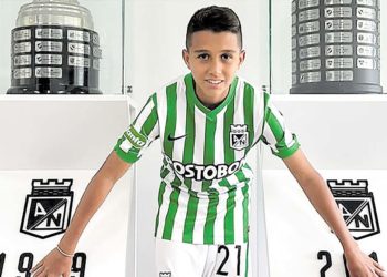 Samuel Martínez, un tulueño de la categoría Sub-15 en el Atlético Nacional