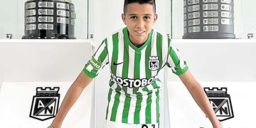 Samuel Martínez, un tulueño de la categoría Sub-15 en el Atlético Nacional