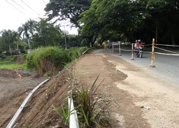 Avanzan las obras en la 40; el daño lo ocasionó la creciente de la quebrada El Ahorcado