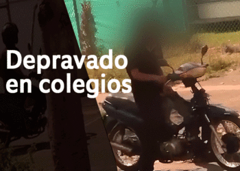 Hombre degenerado realiza actos obscenos frente a colegios