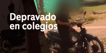 Hombre degenerado realiza actos obscenos frente a colegios