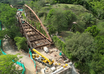 Puente del Alambrado registra un avance de obra del 70%; se trata de una solución definitiva