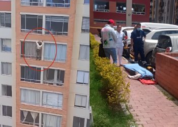 Video: Tras el temblor, mujer murió al caer al vacío desde el séptimo piso en conjunto en Bogotá​