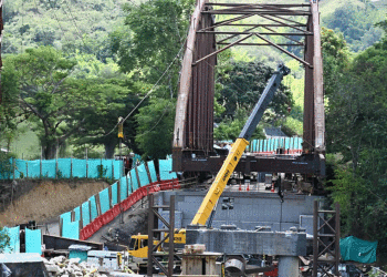 Nuevo puente El Alambrado avanza a muy buen ritmo