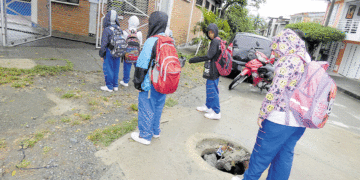 Hueco peligroso en la Santa Cruz