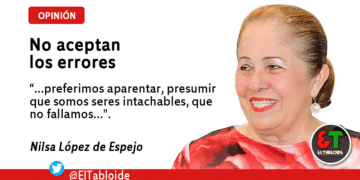 No aceptan los errores