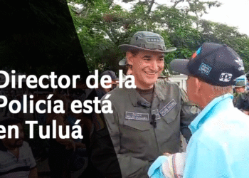 El Director General de la Policía recorrió las calles y habló con la gente de Tuluá