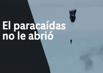 El paracaídas no le abrió; estudiante de la escuela de paracaidismo sufrió accidente mientras realiza uno de sus saltos