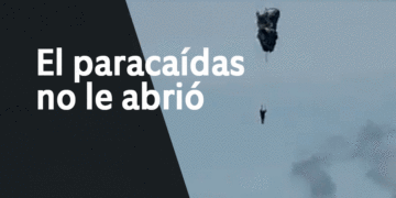 El paracaídas no le abrió; estudiante de la escuela de paracaidismo sufrió accidente mientras realiza uno de sus saltos