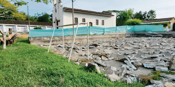 Quedará como nueva la cancha múltiple del corregimiento de San Pedro, en el municipio de La Victoria