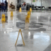 Comerciantes del Bicentenario Plaza, se mojan más adentro que afuera
