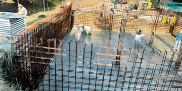 La construcción del tanque del barrio Alto Bonito de Buga a buen ritmo