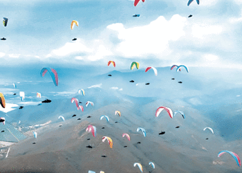 Los mejores exponentes del parapente en Roldanillo