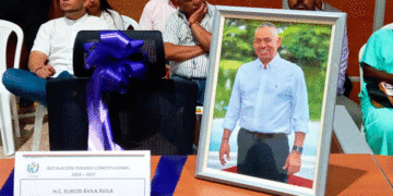 Este sería el lugar que ocuparía, el concejal Eliecid Ávila Ávila durante el acto de instalación de la corporación edilicia