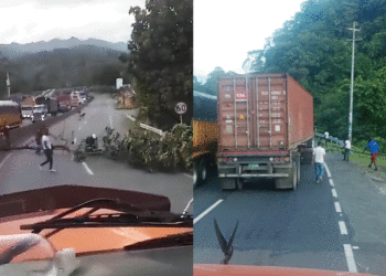 Comunidades mineras bloquean vía Cali – Buenaventura