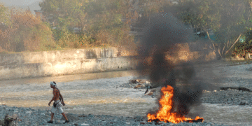 Grave daño al río Tuluá; la práctica se ha vuelto repetitiva