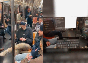 Graban a un joven usando las nuevas gafas de realidad mixta y el video se hace viral: “Esto será terrible“