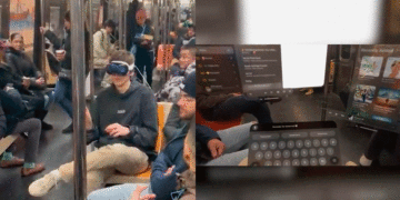 Graban a un joven usando las nuevas gafas de realidad mixta y el video se hace viral: “Esto será terrible“