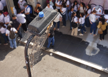 Y no es una escena de Halloween