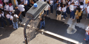 Y no es una escena de Halloween