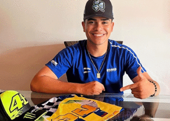 Motociclista san pedreño compite en España