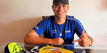 Motociclista san pedreño compite en España