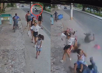 Motociclista atropelló a cinco mujeres mientras hacía piruetas; una de la víctima estaba embarazada