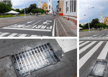 ¡Muy bien! pintaron las señales pero ¿la alcantarilla qué?