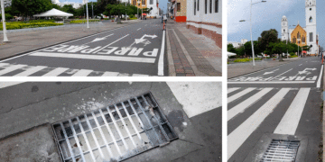 ¡Muy bien! pintaron las señales pero ¿la alcantarilla qué?