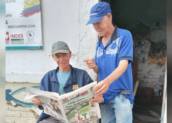 Eternos lectores de EL TABLOIDE; los hermanos Melo