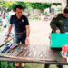 Jugando y desarmando cambiaron armas por tablas de bingo