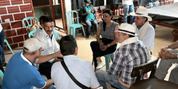 Obras en el sector de la minifalda de Riofrio