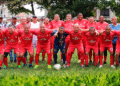 Emocionante final del torneo de fútbol de Cabellos de plata en la cancha La Graciela