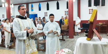 Los caballeros de la virgen de Bogotá oraron por la paz de Tuluá