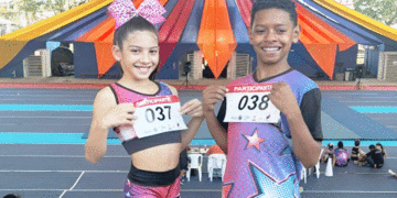 Sara Bérgamo y jean Pierre Ramírez, figuras del porrismo