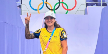 La bugueña Queen Saray Villegas la rompió en París y está en la final del BMX Freestyle de los Juegos Olímpicos