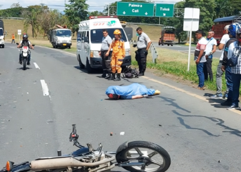 Accidente cerca al puente de Las Mariposas deja una persona muerta