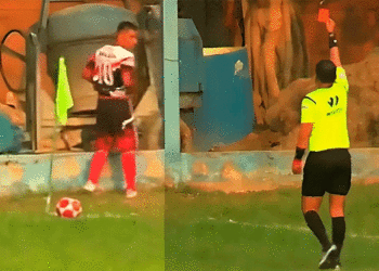 ¡Insólito!: Expulsan a jugador por hacer «pipí» en pleno partido